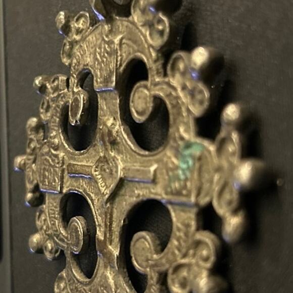 Silver Pectoral Cross Orthodox 17th Century Antique - Picture 12 of 12